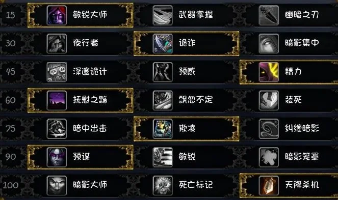 盗贼pvp天赋tbc，盗贼pvp天赋详解