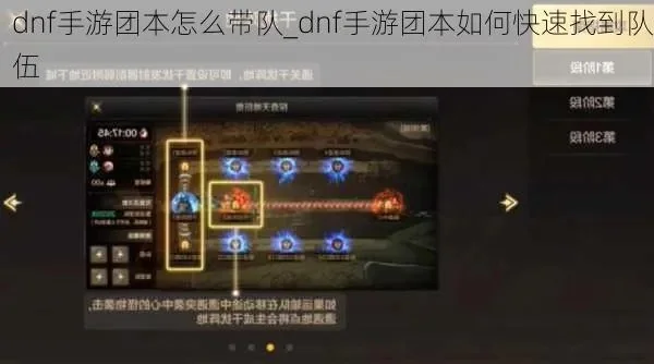 dnf手游55后团本-55级团本挑战指南